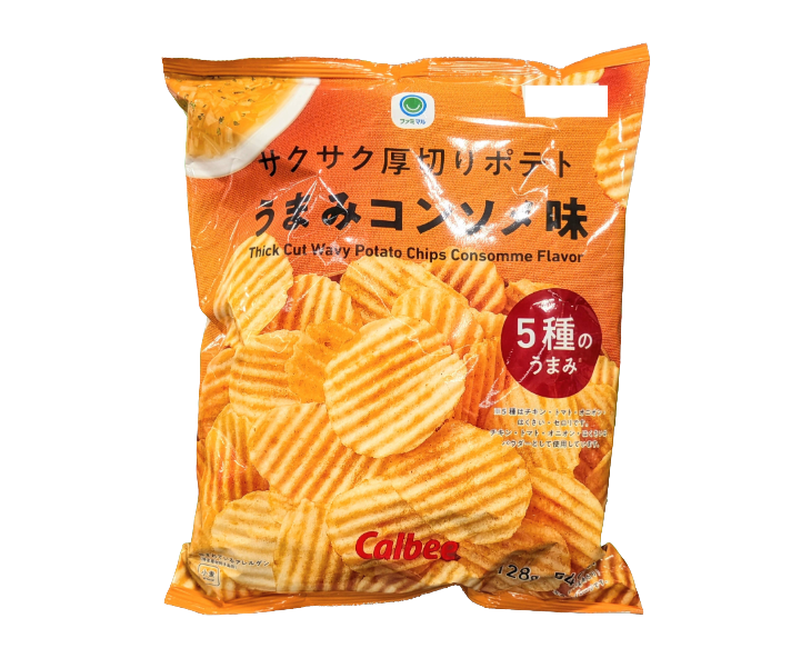Thick Cut Wavy Potato Chips Consomme Flavor