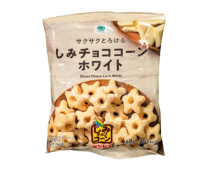 Family Mart Japan Shimi White Choco Corn Stars