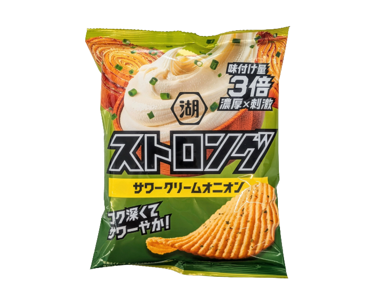 Koikeya Strong: Rich Sour Cream & Onion Potato Chips from Japan