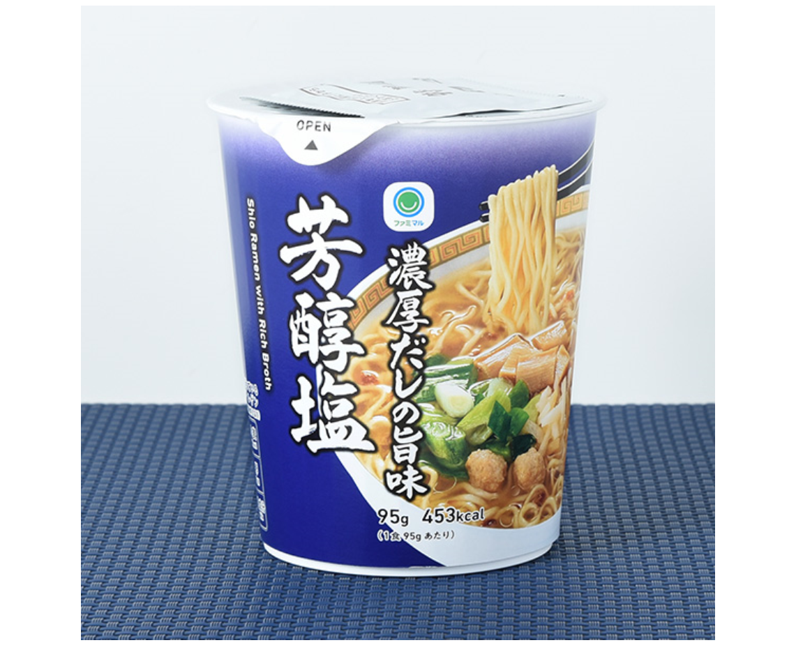 Family Mart Salt Ramen with Rich Broth