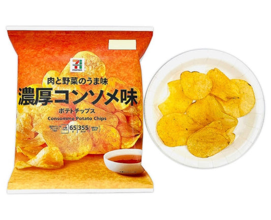 With a light and crispy texture, these Japanese potato chips have an authentic consommé flavor made with chicken and roasted onions. This makes us hungry just thinking about it!