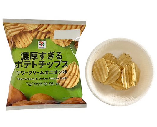 7-Eleven Japan Too Much Sour Cream & Onion! Potato Chips