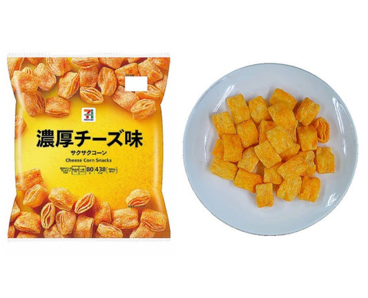 This four-layer corn snack is made with three types of cheese for a rich cheese flavor. So light, airy, crunchy, and fun to eat that you won't be able to put them down! Saku Saku Mart is particularly fond of this Japanese snack!