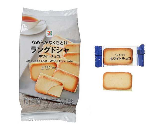 7-Eleven Japan Langue de Chat White Chocolate Cookies