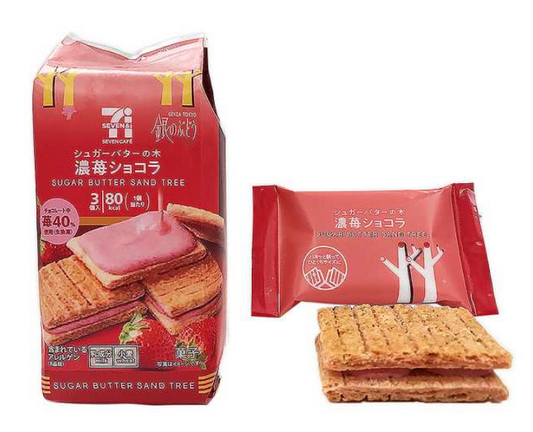 7-Eleven Japan Rich Strawberry Sugar Butter Sand Tree (Cookies)