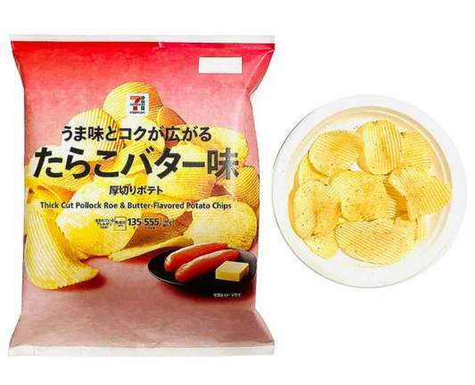 7-Eleven Japan Thick-Cut Cod Roe & Butter Potato Chips