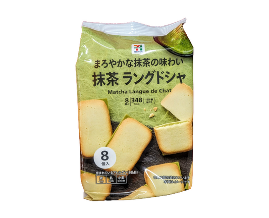 7-Eleven Japan Langue de Chat Matcha Cookies