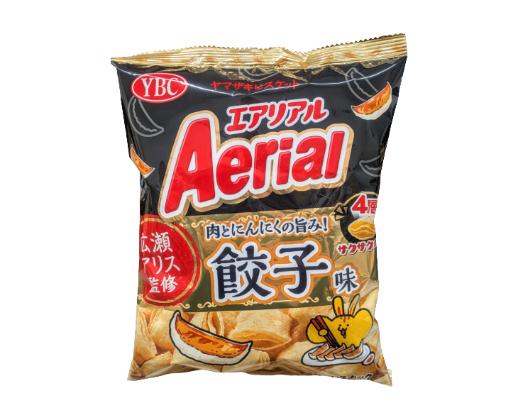 Aerial Gyoza-Flavored Corn Snack from Japan