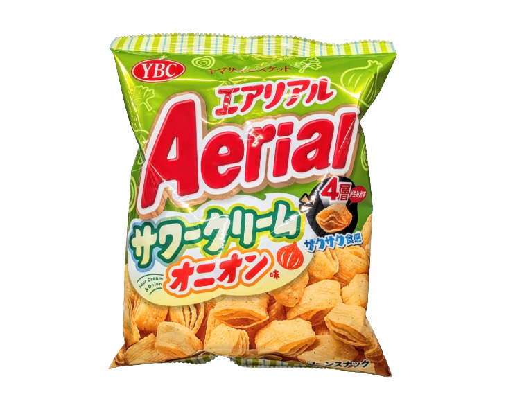 Aerial Sour Cream & Onion Corn Snack from Japan