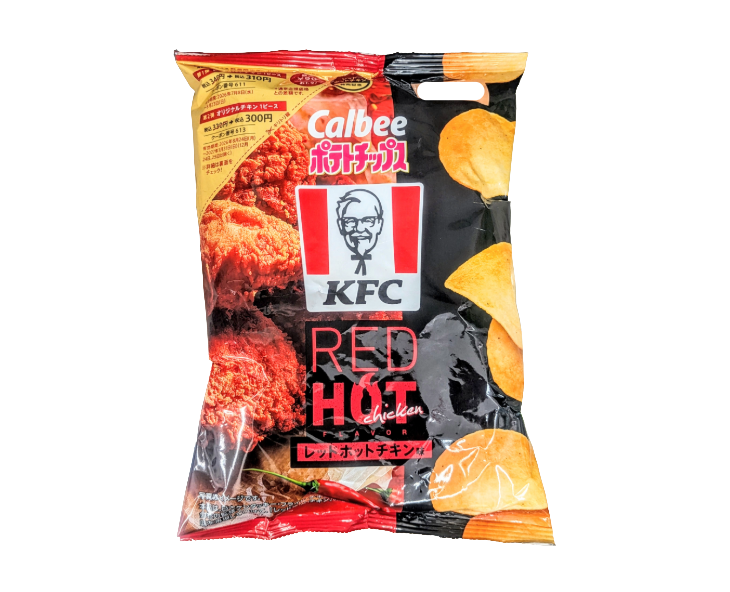 Calbee KFC Red Hot Chicken Potato Chips from Japan