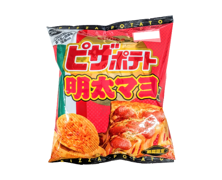 Calbee Spicy Cod Roe & Mayonnaise Pizza Potato Chips from Japan