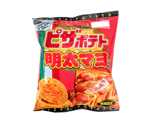 Calbee Spicy Cod Roe & Mayonnaise Pizza Potato Chips from Japan