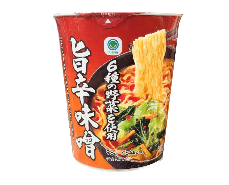 Family Mart Japan 6-Vegetable Spicy Miso Ramen
