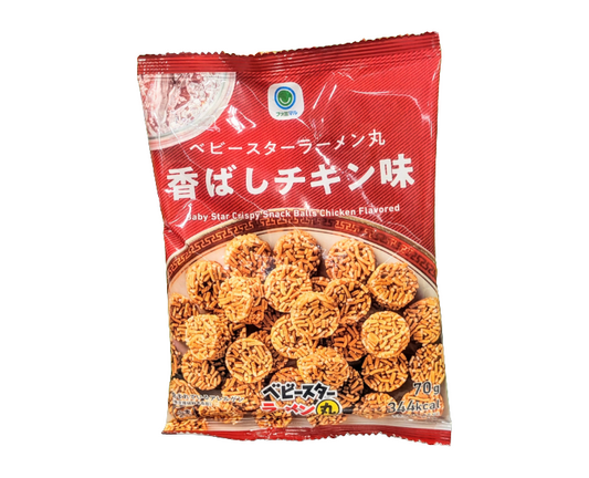Family Mart Japan Chicken-Flavored Baby Star Ramen Snack Rounds