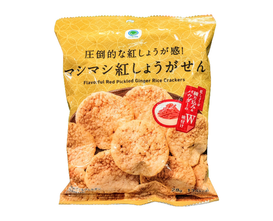 Family Mart Japan Double Red Ginger Rice Crackers