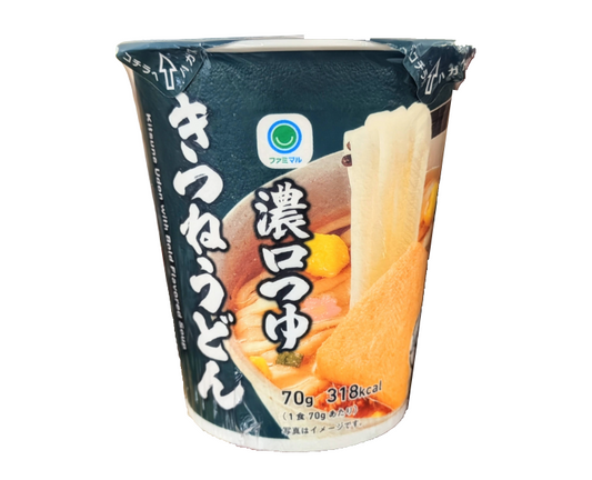 Family Mart Japan Kitsune Udon with Bold Flavored Soup