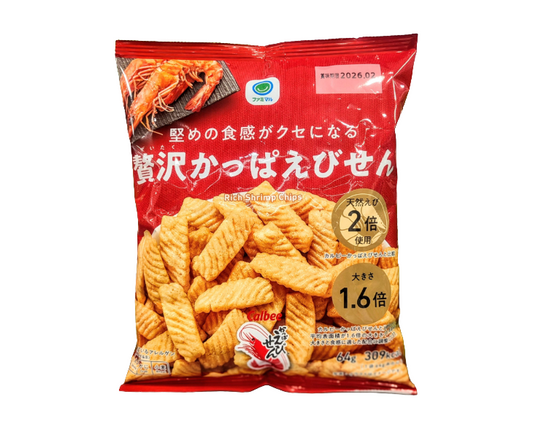 family mart luxurious shrimp-flavored rice crackers