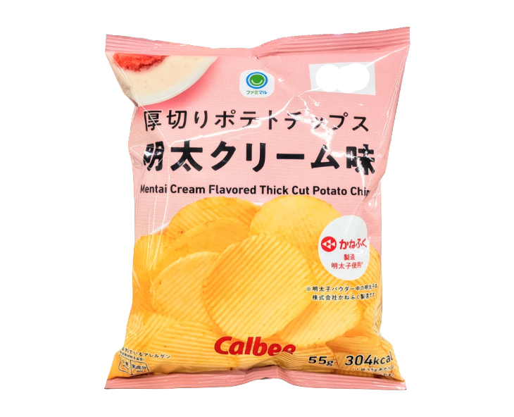 Family Mart Japan Mentai Cream Thick-Cut Potato Chips