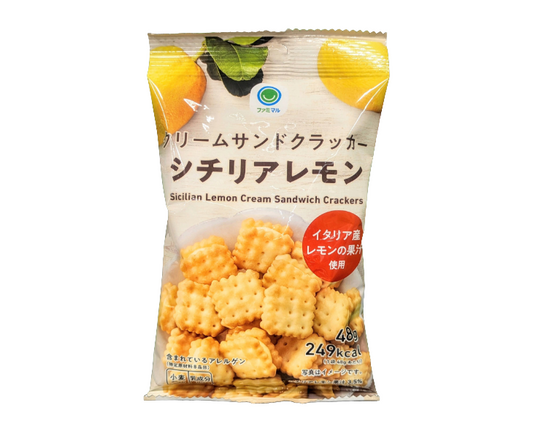 Family Mart Japan Sicilian Lemon Cream Sandwich Crackers
