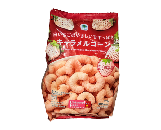 FamilyMart Japan Strawberry Caramel Corn Curls