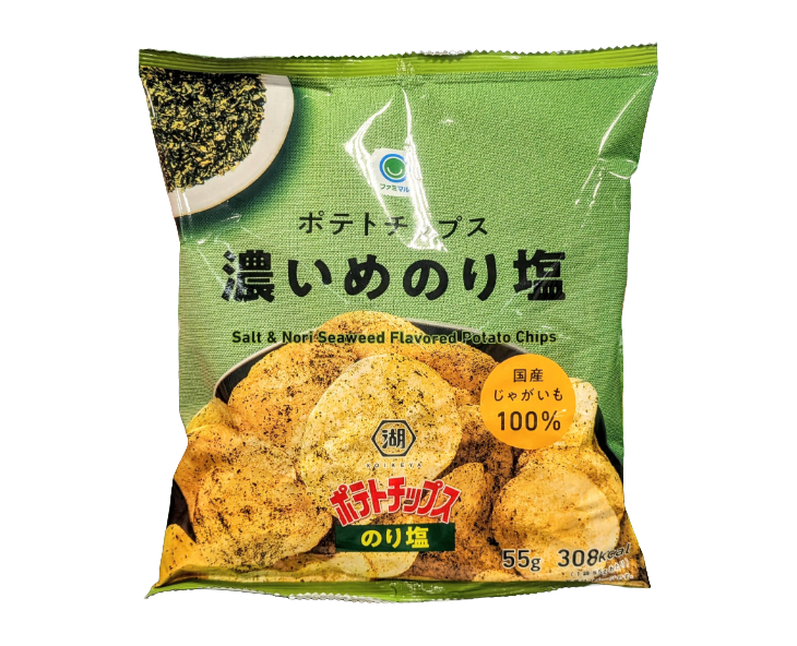Family Mart Japan Strong Salt & Nori Seaweed-Flavored Potato Chips