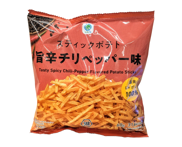 Family Mart Japan Tasty Spicy Chili Pepper Potato Sticks
