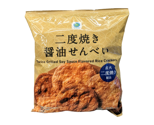 Family Mart Japan Twice-Grilled Soy Sauce Flavored Rice Crackers