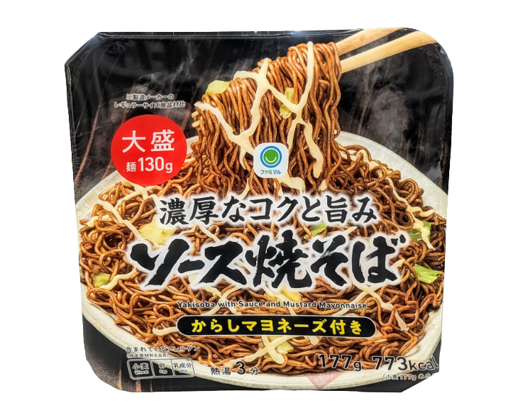 Family Mart Japan Yakisoba with Sauce and Mustard Mayonnaise (Large Size)