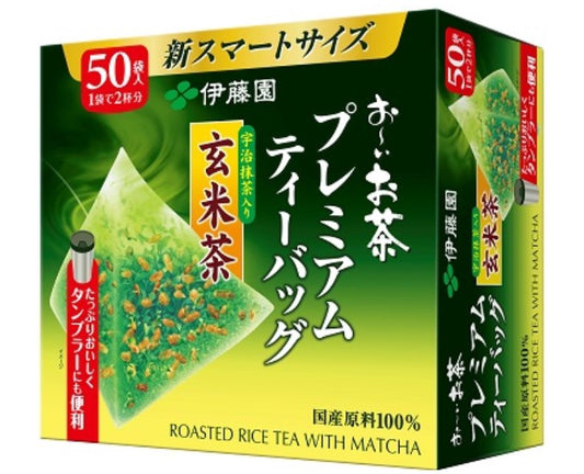 Itoen Premium Brown Rice Green Tea Tetra Bags (50-Pack)