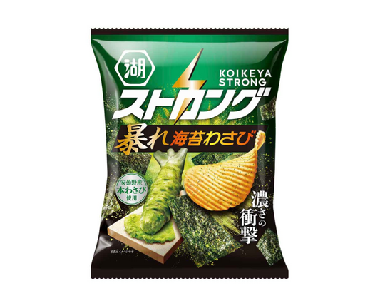 Koikeya Strong: Raging Seaweed & Wasabi Potato Chips