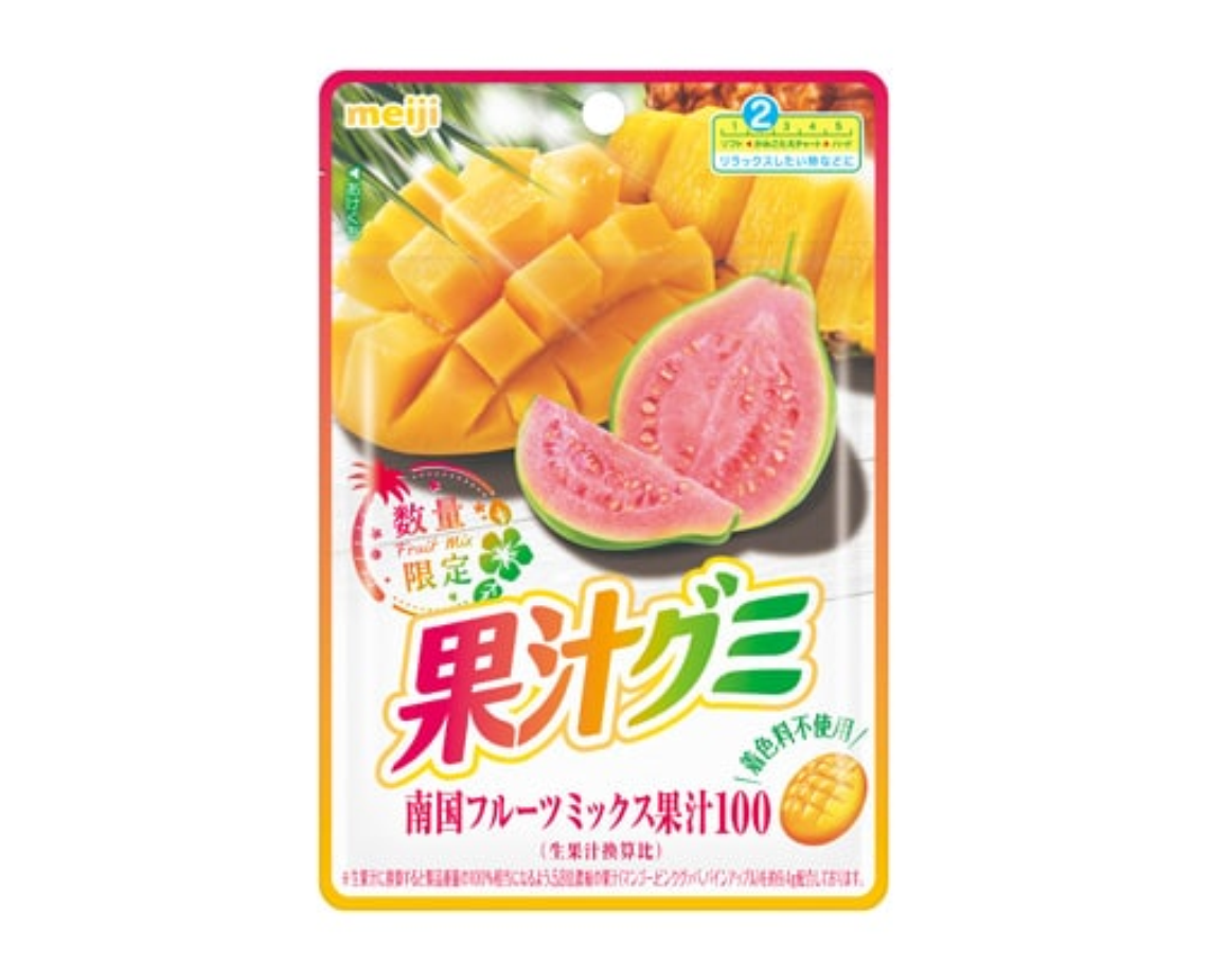 Meiji Fruit Juice Gummies (Southern Fruit Mix)