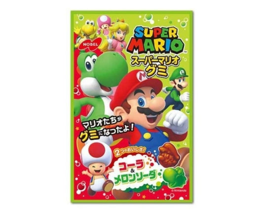 7 different shapes, including your favorites characters Mario and Yoshi! Two different flavors: cola and Japan-favorite melon soda! An official Nintendo™ licensed product!