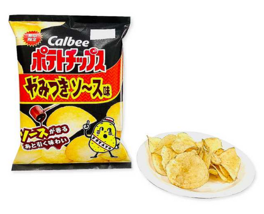Calbee Yamitsuki Sauce Potato Chips