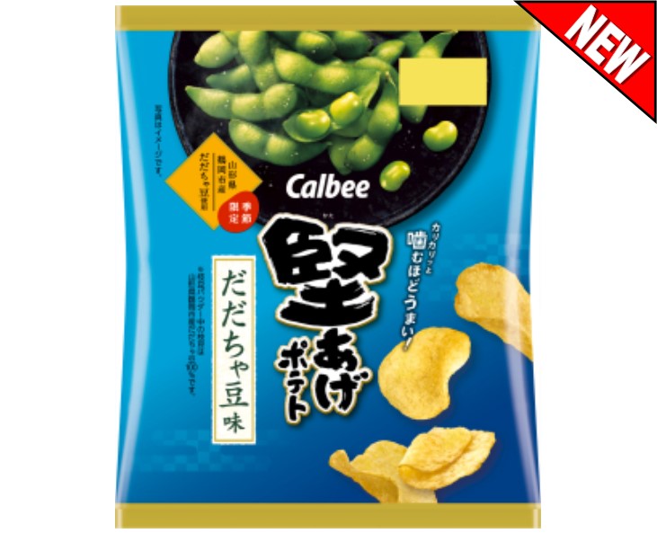 Calbee Hard-Fried Potato Chips (Dadacha Edamame Flavor)