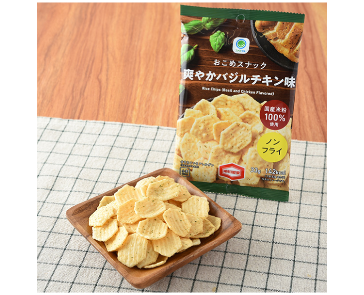 Family Mart Basil & Chicken Rice Chips (Non-Fried)