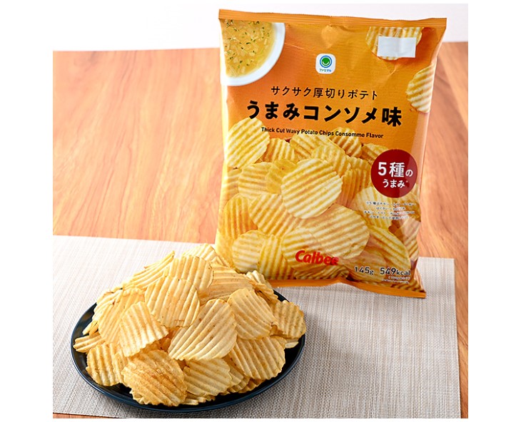 Family Mart Consommé Thick-Cut Wavy Potato Chips (BIG Bag)