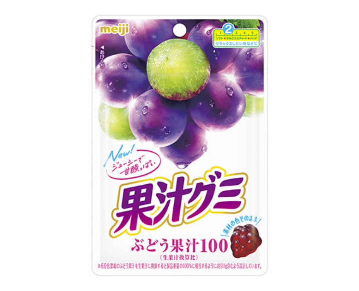 Meiji Fruit Juice Gummies (Grape)