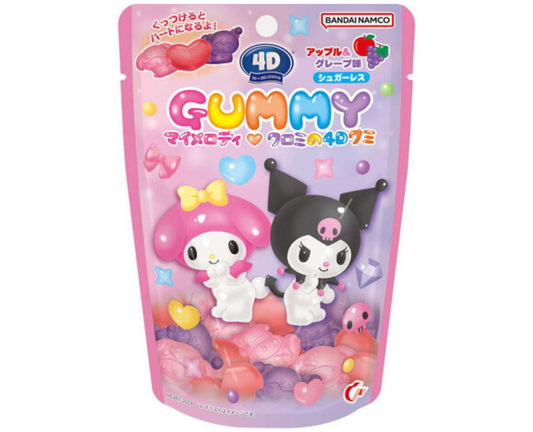 My Melody ❤ Kuromi-Chan 4D Gummies (Apple & Grape Flavor × Sugarless)